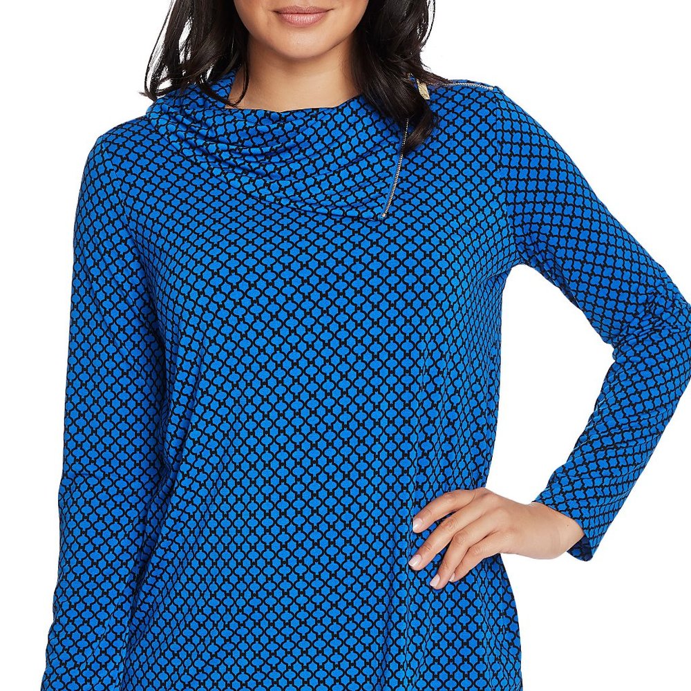 Chaus Zip Collar Top